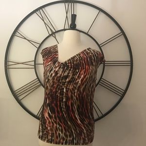 Worthington Sleeveless MutilColor Top Size L